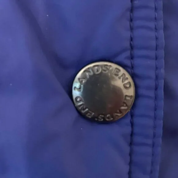 Land's End Blue Puffer Vest - Size XL - Picture 6 of 8